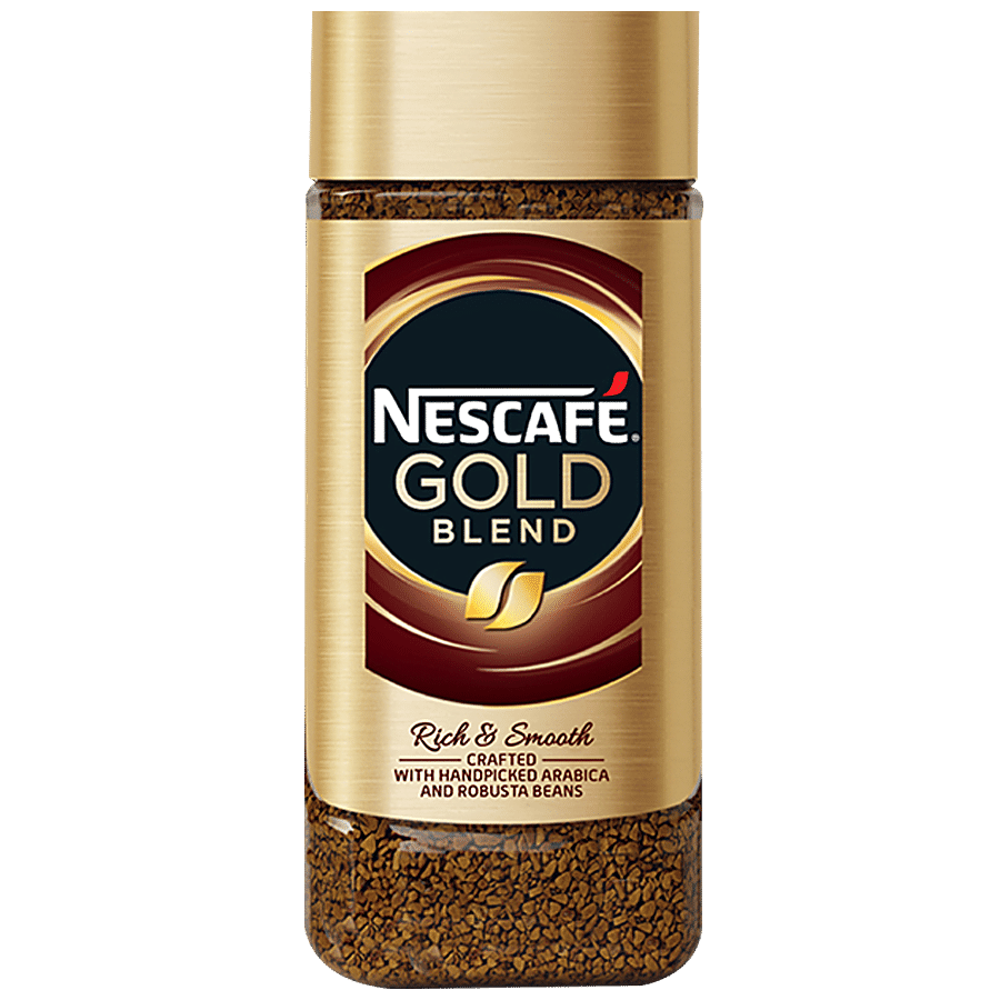 Nescafé Gold Blend Instant Coffee Powder, Arabica & Robusta Beans, 50 G Jar