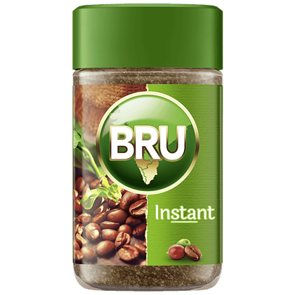 Bru Instant Pure Coffee, 50 G Bottle