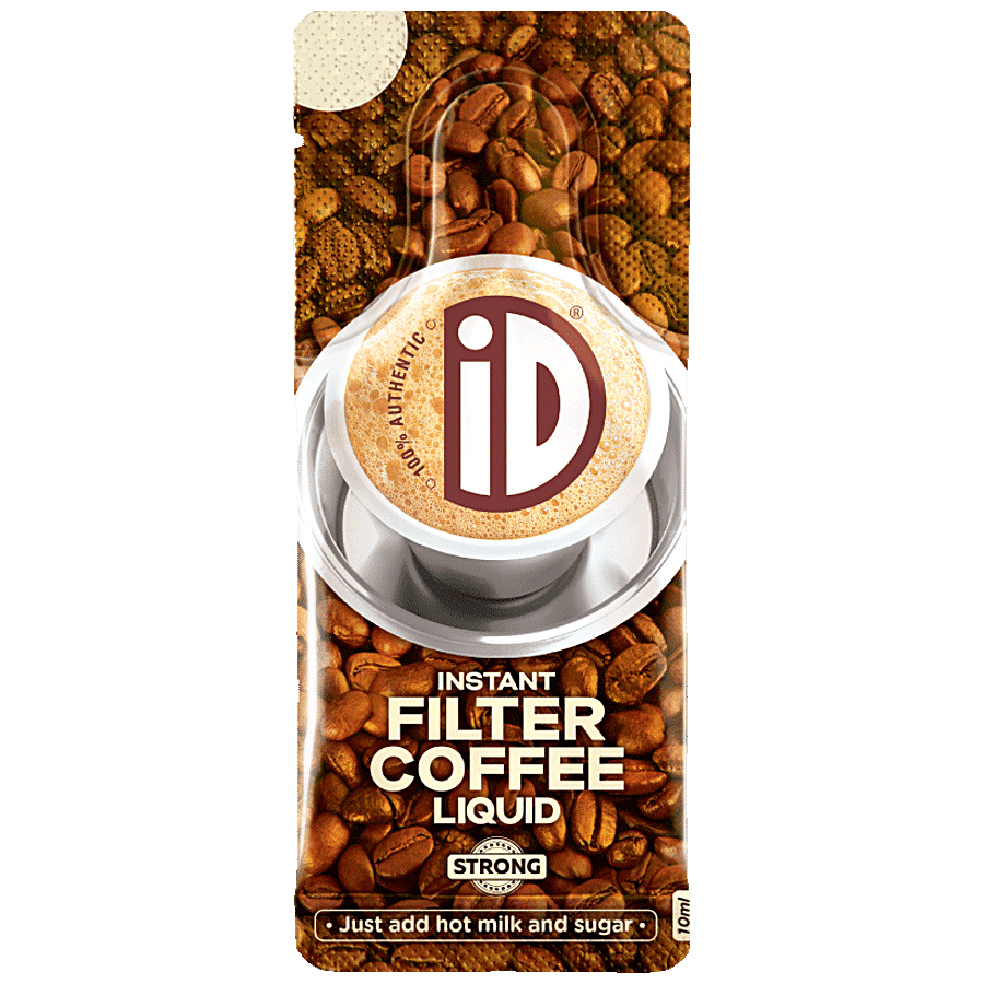 iD Instant Filter Coffee Liquid - Strong, Chicory Blend, No Preservatives, 10 ml