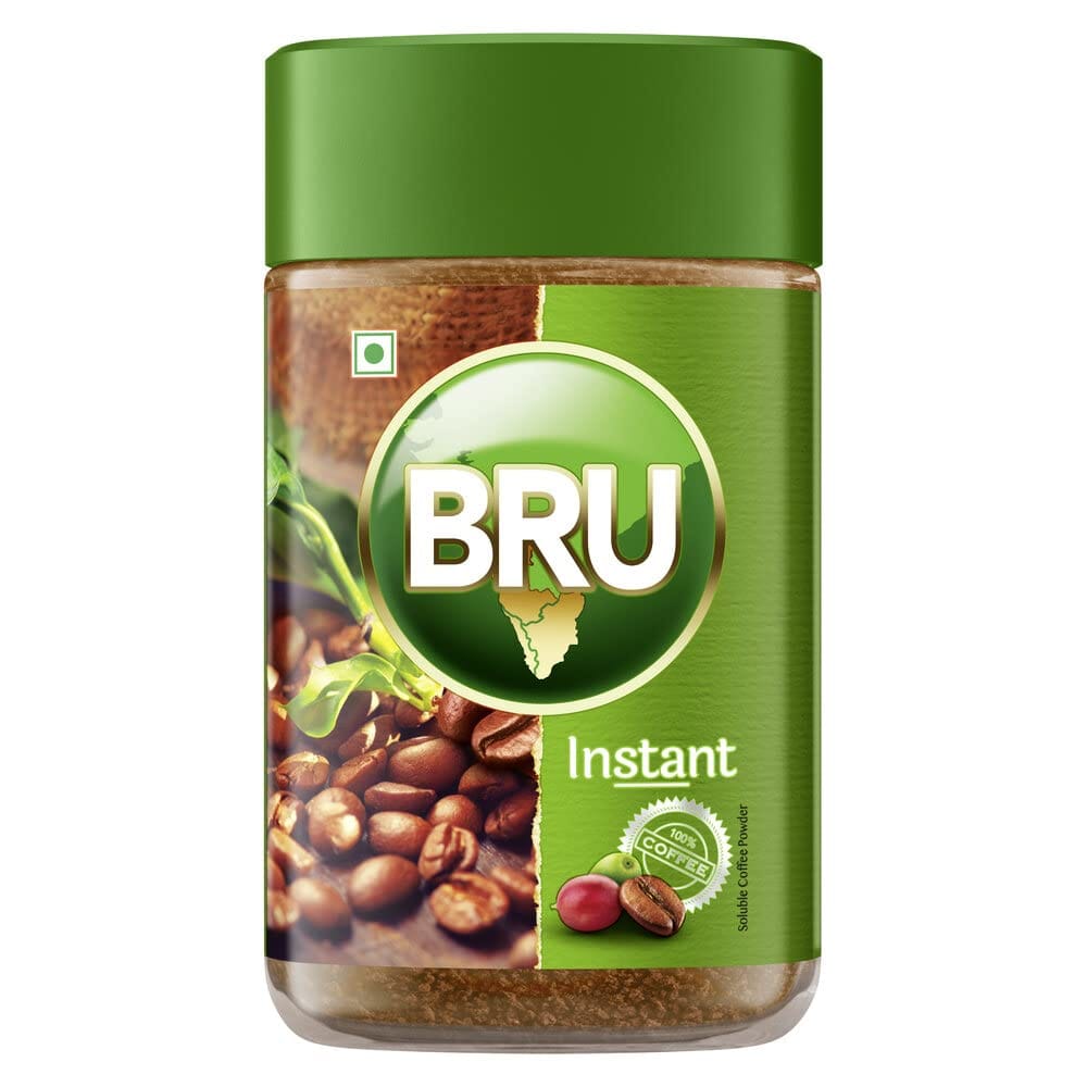 Bru Instant With Great Aroma Of Freshly Roasted Coffee Beans, 100G Jar