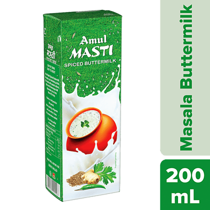 Amul Masti Butter Milk, Spiced, 200Ml
