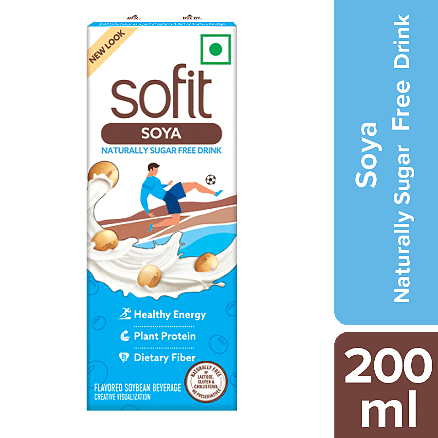 Sofit Natural Soy Drink (Tetra Pak), 200 Ml Tetra
