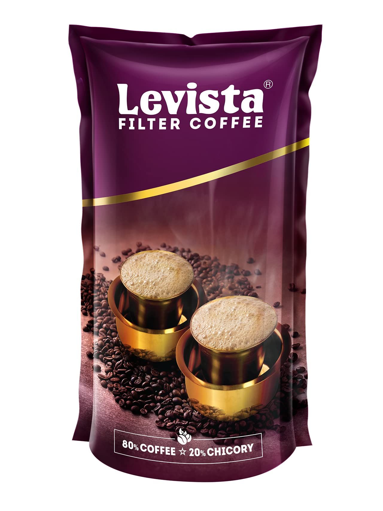 Levista Filter Coffee, 500 Gms (80% Coffee 20% Chicory