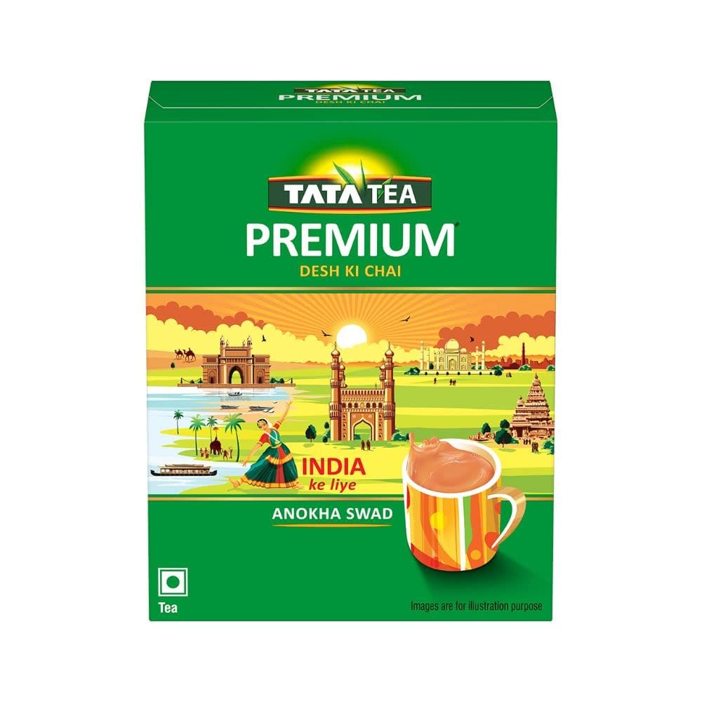 Tata Tea Premium, Desh Ki Chai, Unique Blend Crafted For Chai Lovers Across India, Black Tea, 500G
