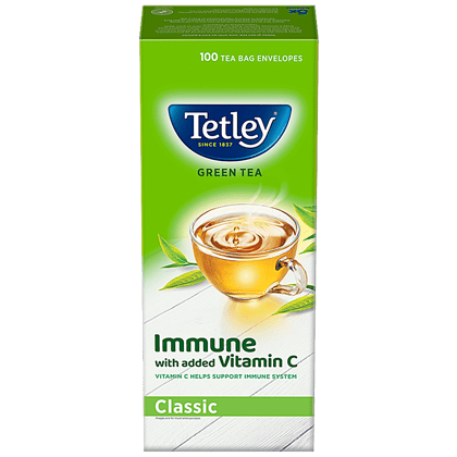 Tetley Green Tea, Regular, 130 G (100 Bags X 1.3 G Each)