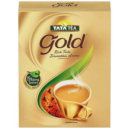 Tata Tea Gold Assam Teas With Gently Rolled Aromatic Long Leaves, Rich & Aromatic Chai, Black Tea, 500 G