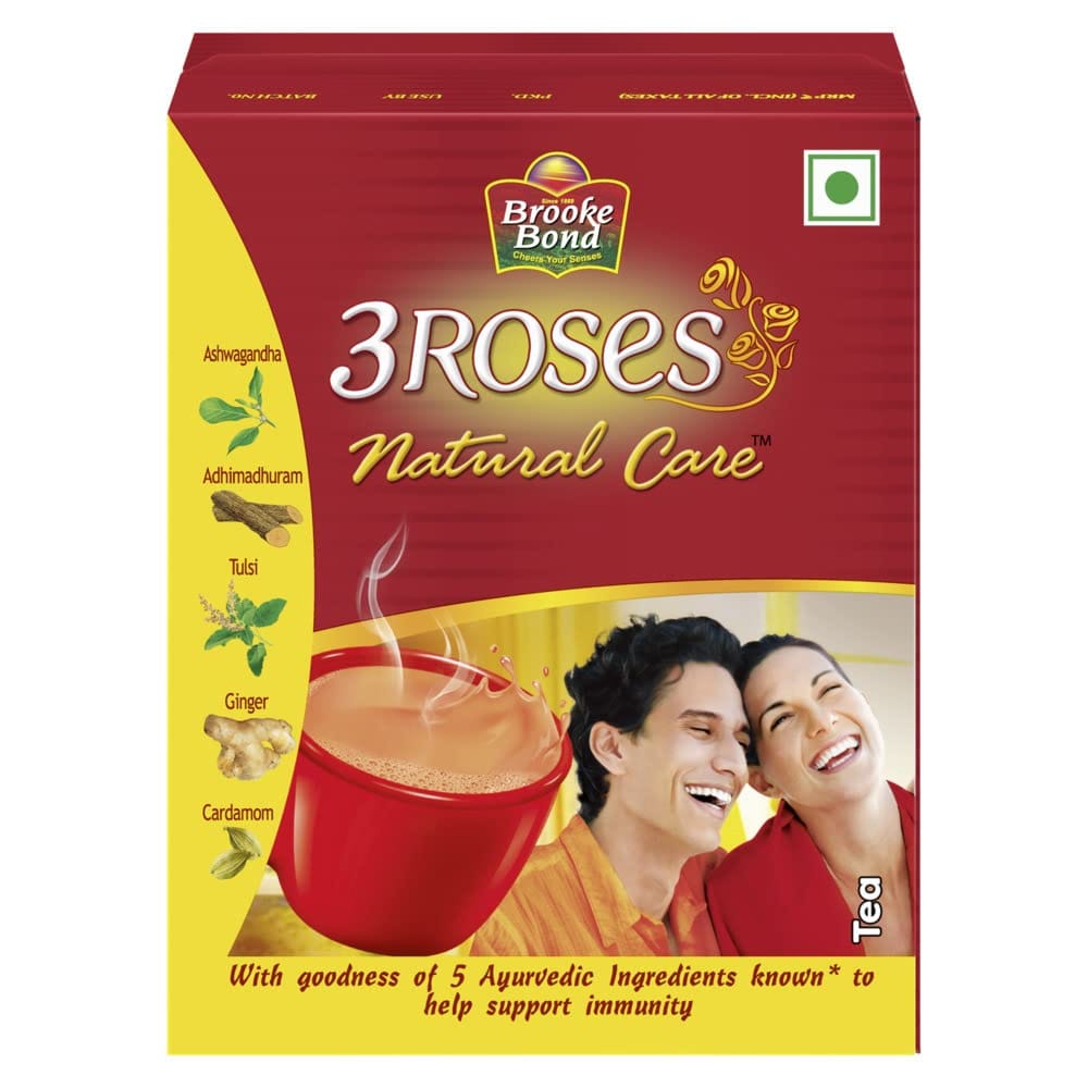 Brooke Bond 3 Roses Natural Care Tea, With 5 Ayurvedic Ingredients, 100 G