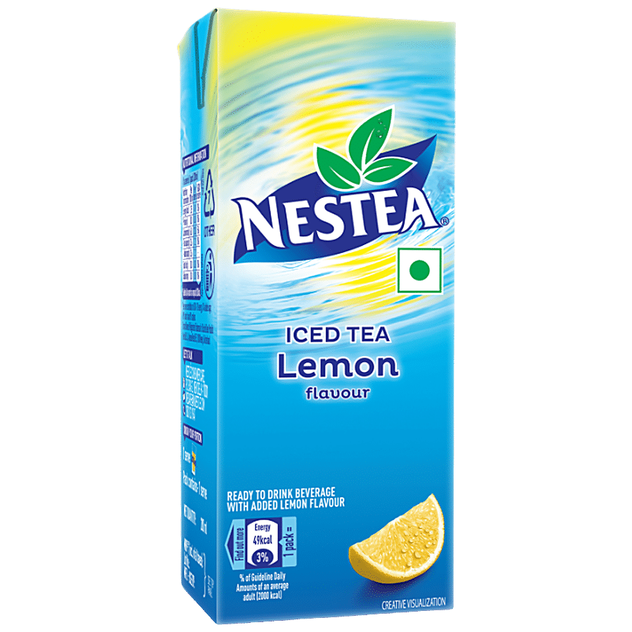 Nestea Ready To Drink Iced Tea, Lemon Flavour, 200 Ml Tetra Pack