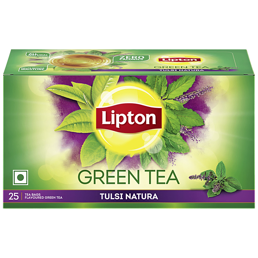 Lipton Green Tea, Tulsi Natura, 25 Tea Bags