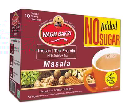 Wagh Bakri Masala Instant Tea Premix Masala, No Added Suger, 80G