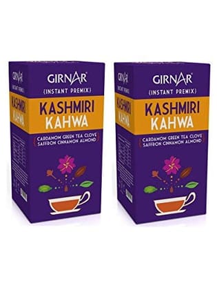 Girnar Instant Premix Kashmiri Kahwa With 5 Sachets, Pack Of 2, 50 Grams