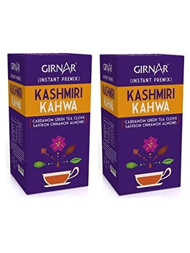 Girnar Instant Premix Kashmiri Kahwa With 5 Sachets, Pack Of 2, 50 Grams