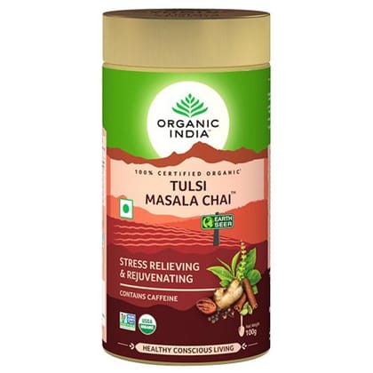 Organic India Masala Chai, Tulsi, 100 G