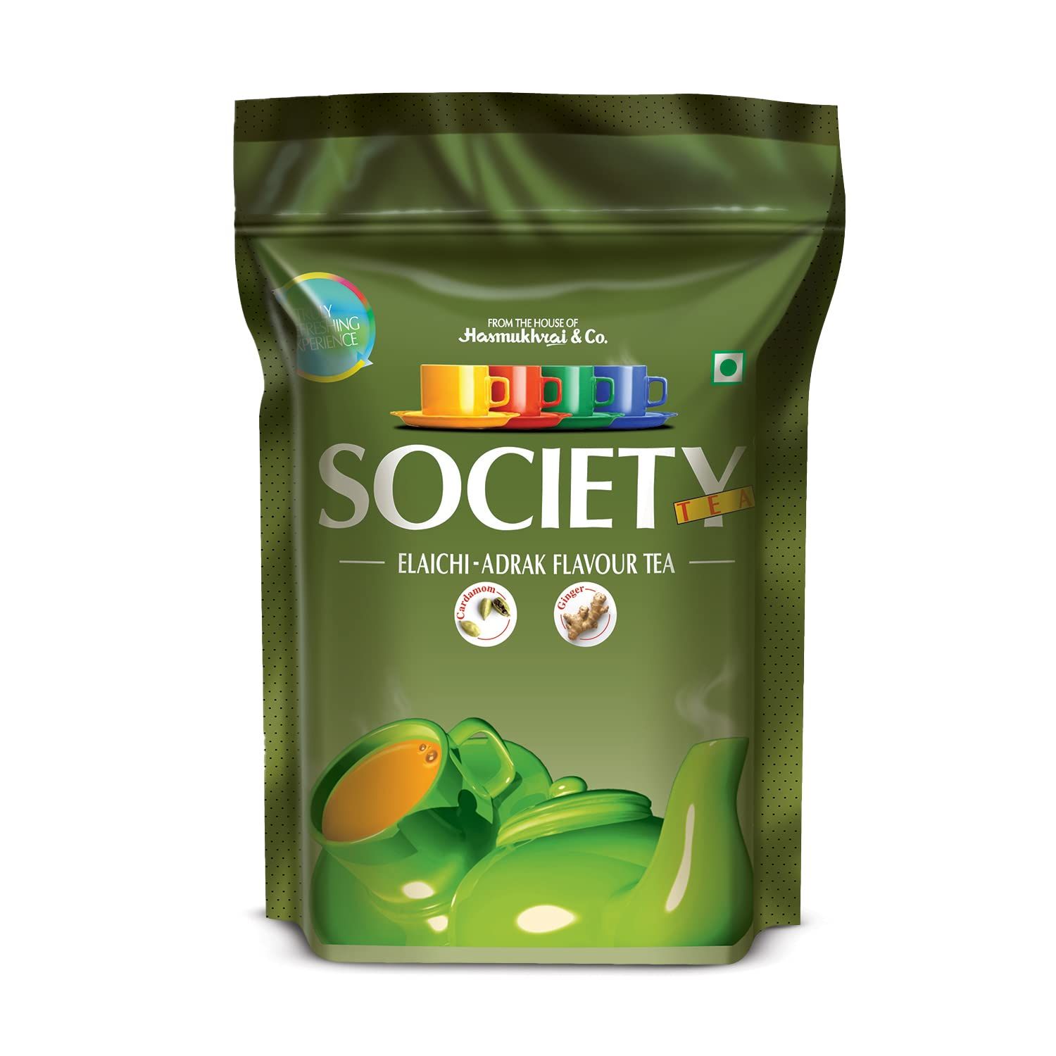 Society Elaichi Adrak Chai, Tea, Ginger & Cardamom, Refreshing & Tasteful, 250 G, Pack Of 1