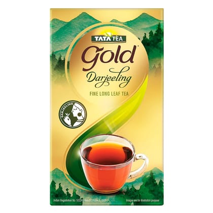 Tata Tea Gold Darjeeling, Fine Long Leaf Authentic Darjeeling Tea, Black Tea, 200G