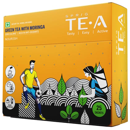 Sprig Te.A Green Tea & Moringa Pack 25