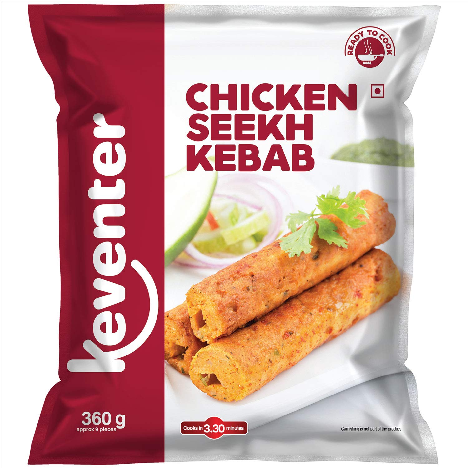 Keventer Chicken Seekh Kabab, 360 g