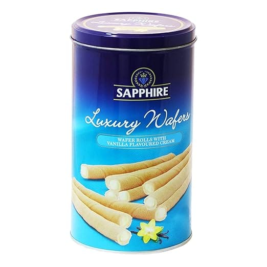 Sapphire Luxury Wafer Rolls Vanilla, 300 G