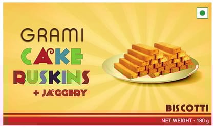Grami Superfoods Cake Rusk Biscotti 180 Gm