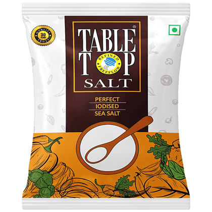 Table Top Refined Iodised Salt - Rich In Iron, 1 Kg