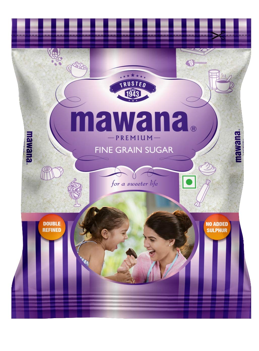 Mawana Premium Fine Grain Sugar, 1 kg
