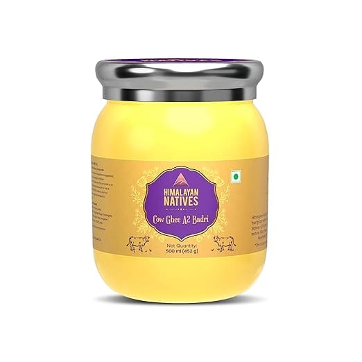 Himalayan Natives A2 Badri Cow Ghee 500Ml | 100% Pure And Natural | Desi Ghee | Highly Nutritious | Helps Keep Your Heart Healthy | Boost Immunity & Energy…