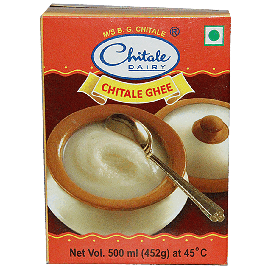 Chitale Dairy Pure Buffalo Ghee, 500 Ml Carton