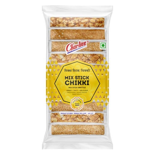 Charliee Mix Stick Chikki, 200 gm