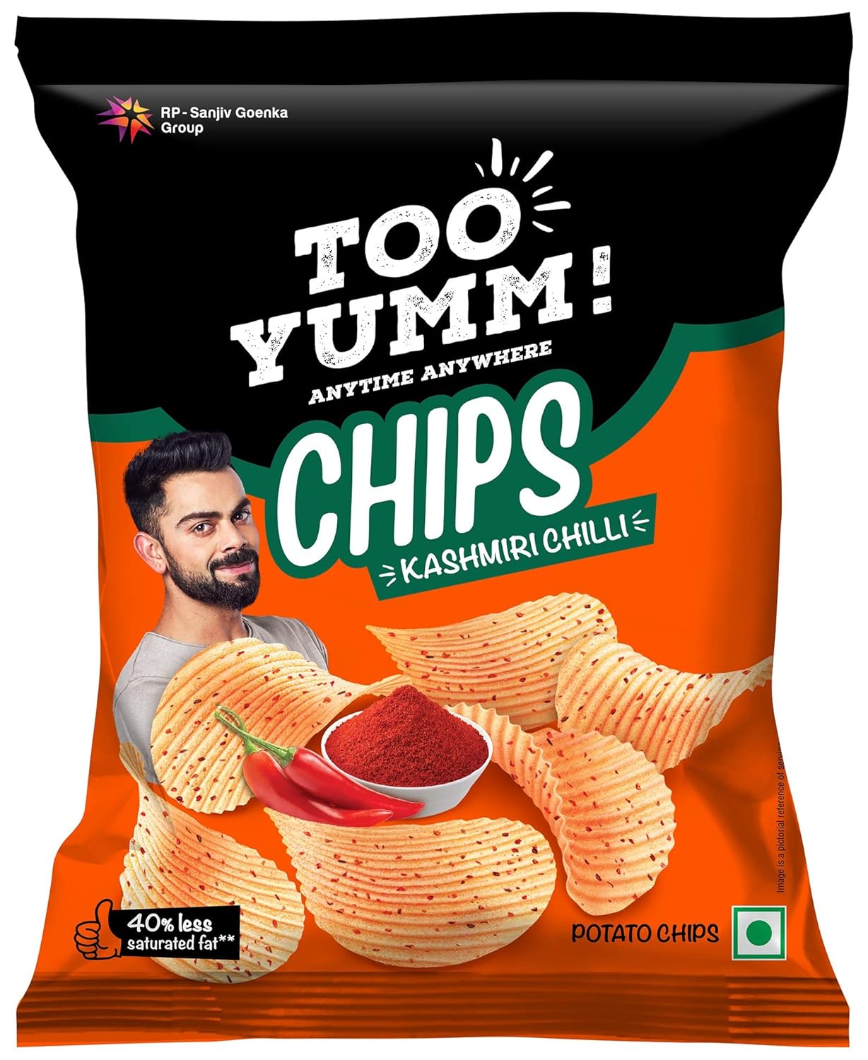 Too Yumm! Chips Kashmiri Chilli 78G