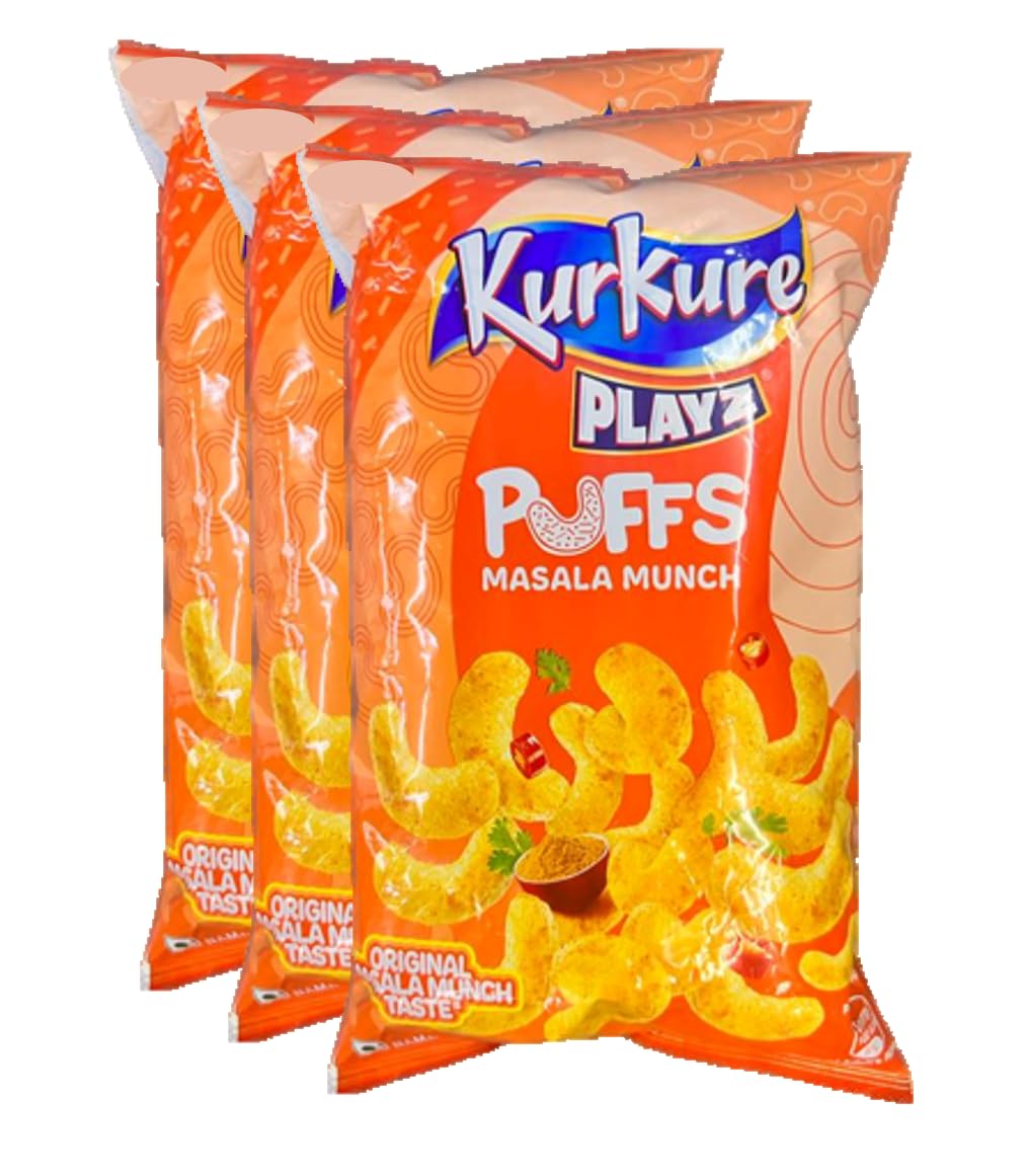 Kurkure Playz Puff Masala Munch 28g Pack of 3 (Unique)