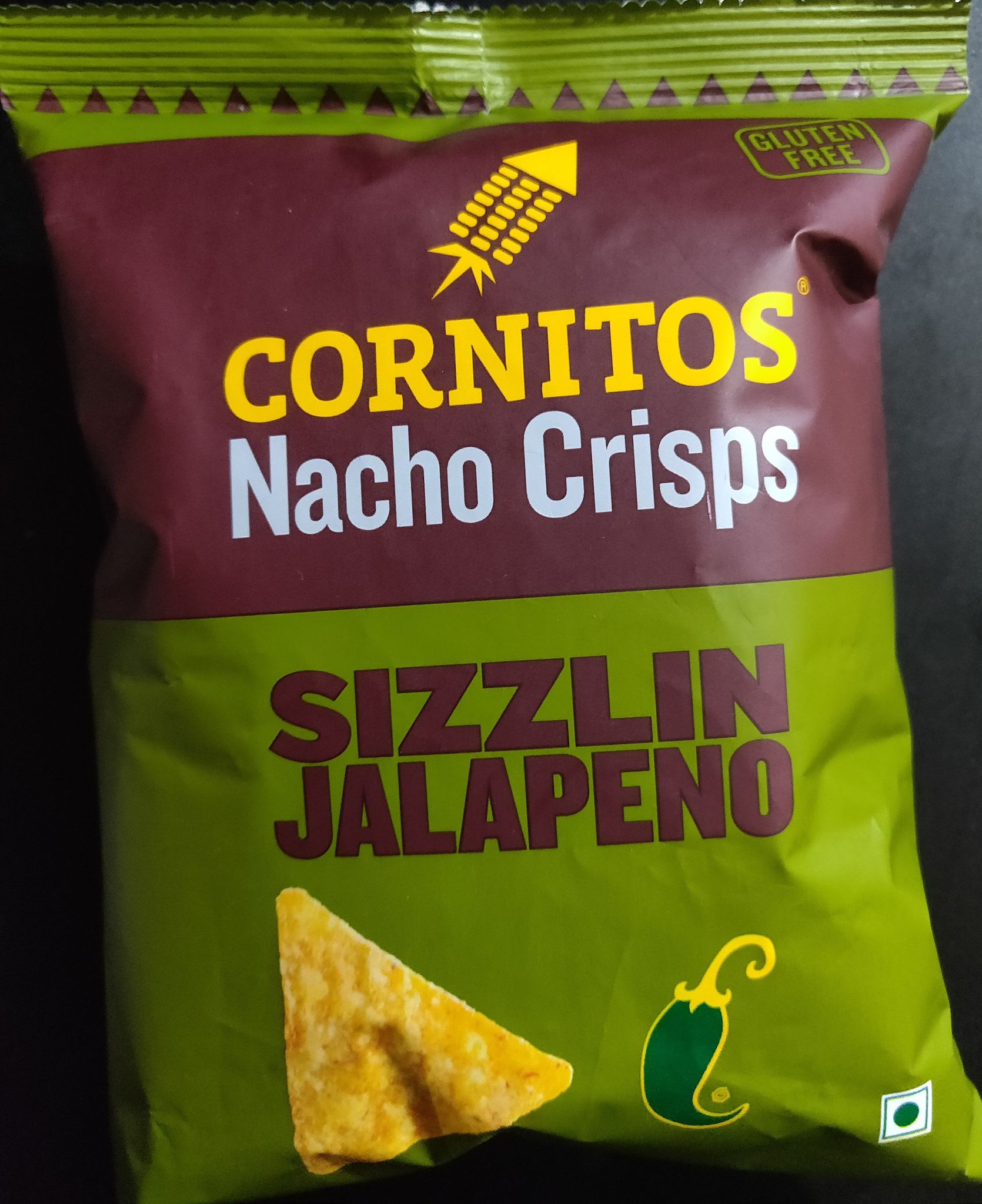 Cornitos Sizzlin Jalapeno Nacho Crisps, 33 gm