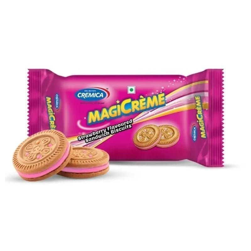 Cremica Magi Cream Strawberry Biscuit, 100 gm