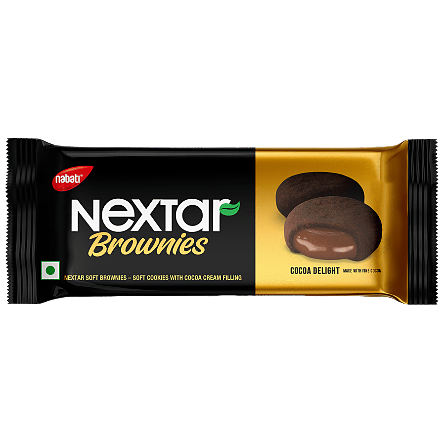 Nabati Nextar Brownies - Soft Cookies With Cocoa Cream Filling, 34 G