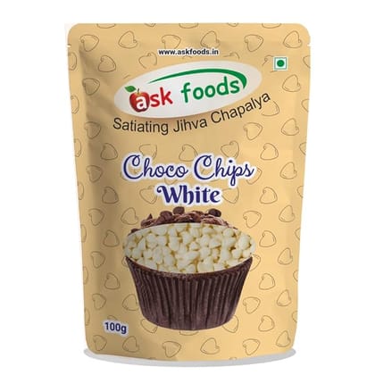 Ask Foods White Choco Chips - 100G