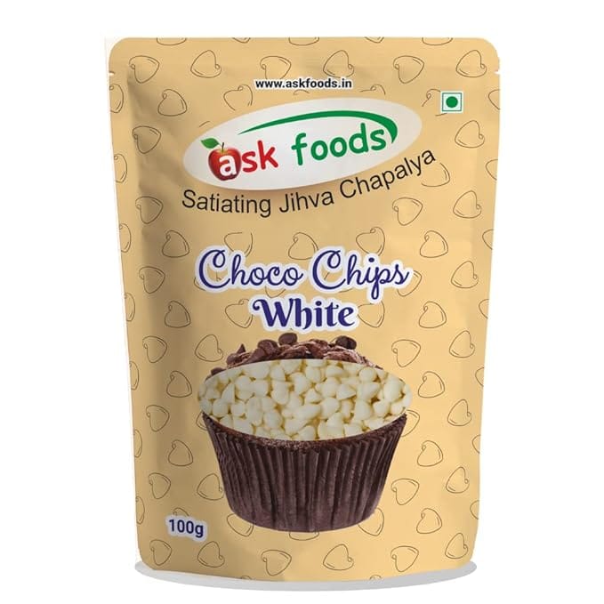 Ask Foods White Choco Chips - 100G