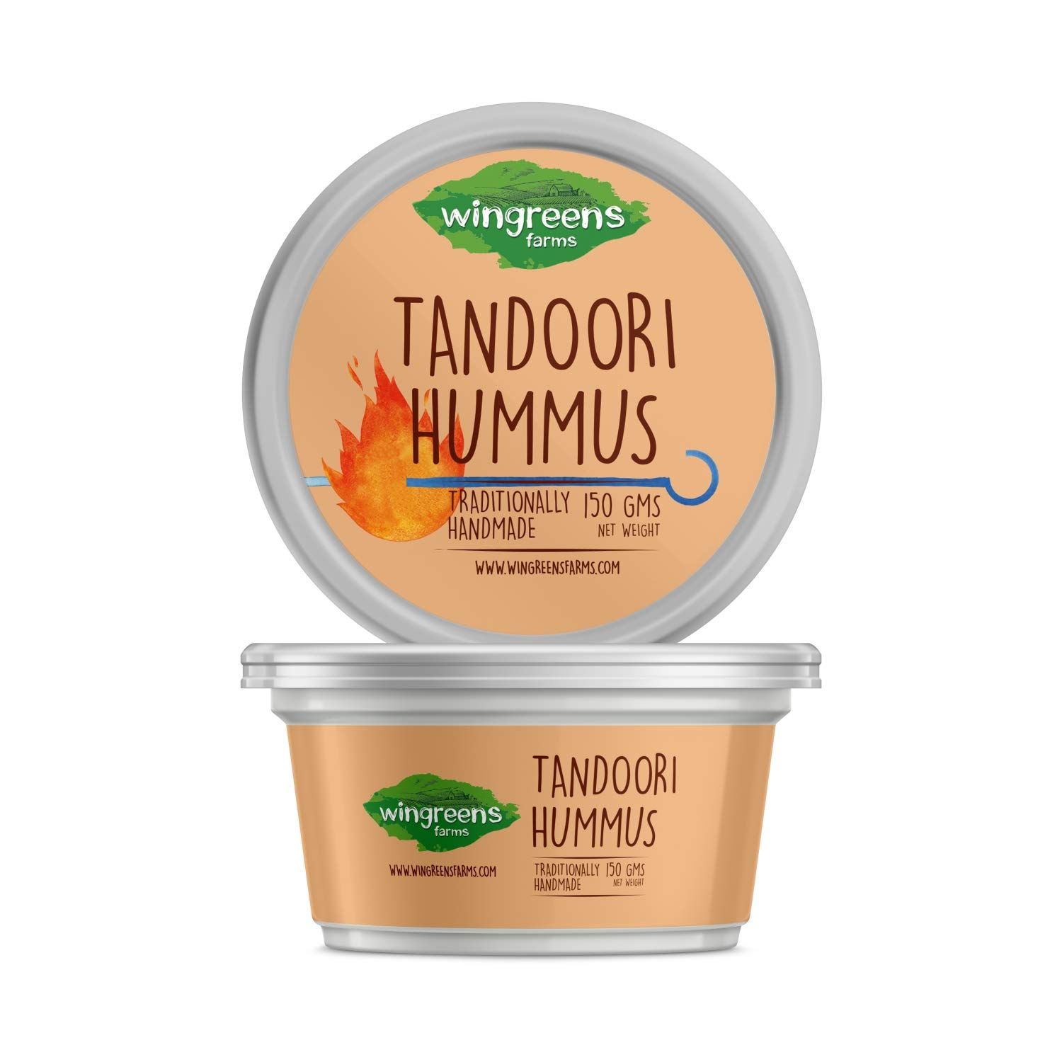 Wingreens Farms Tandoori Hummus, 150 g