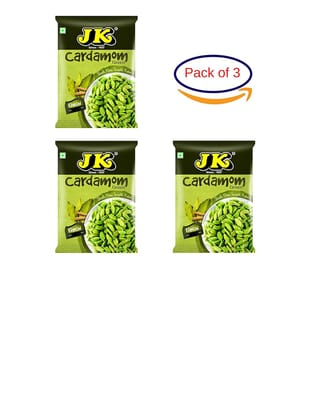 Jk Masale Green Cardamom (Elaichi) Small - Combo (3X25G)