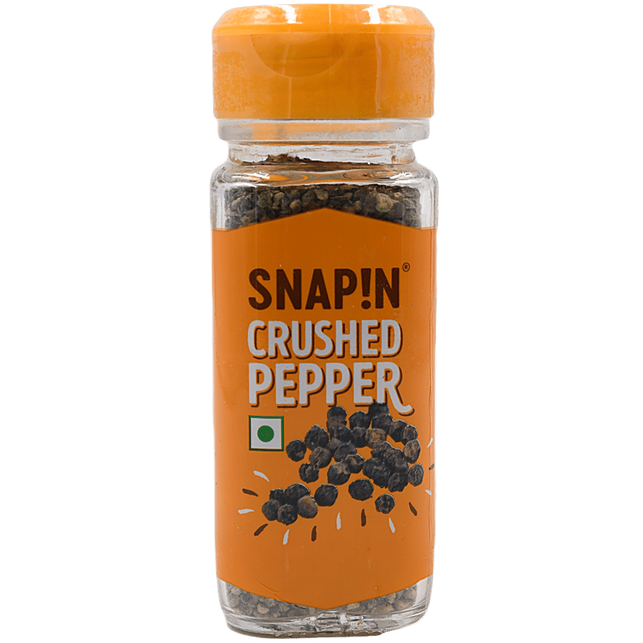 Snapin Crushed Pepper, 50 G Bottle