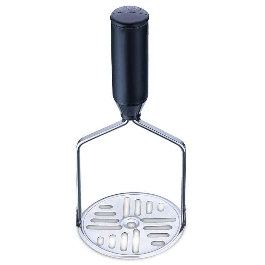 Anjali Potato Masher - Stainless Steel With Plastic Handle, Round, 1 Pc