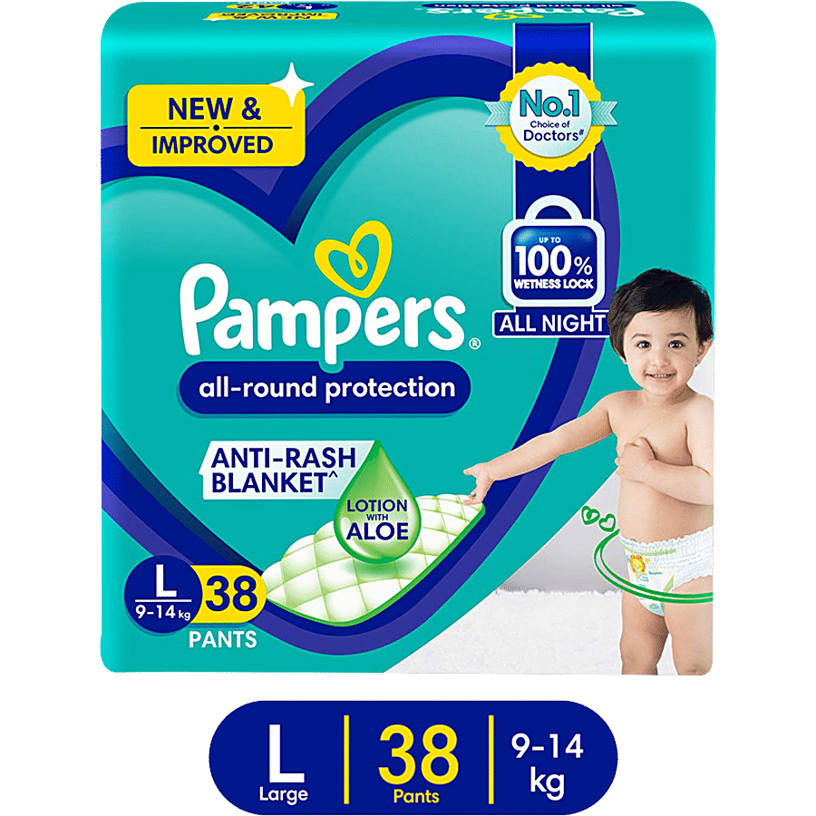 Pampers Diaper Pants, Large, 38 Pcs