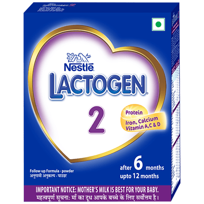 Nestle Lactogen 2 Follow, Up Formula Powder, After 6 Months, Stage 2, 400 Gm