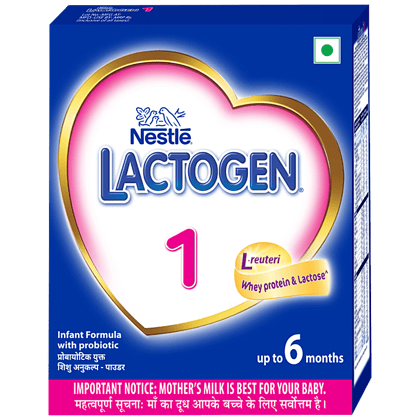 Nestle Lactogen Infant Formula Powder - With Probiotic - Stage 1 - Up To 6 Months - Whey Protein & Lactose - 400 G