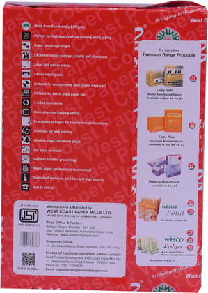 B2B Copier 21 Unruled A4 70 Gsm A4 Paper (Set Of 1, White) B2B Copier 21 Unruled A4 70 Gsm A4 Paper (Set Of 1, White)