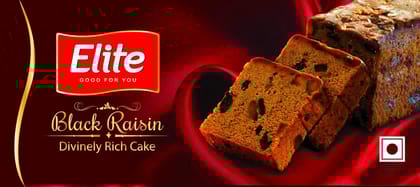 Elite Cake, Black Raisin, 150G Pouch