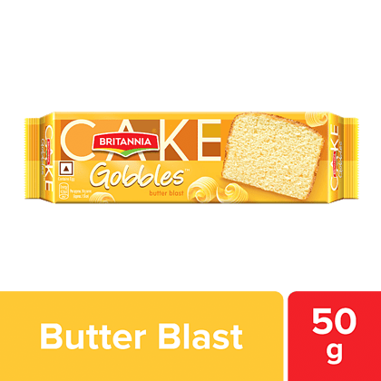 Britannia Gobbles Cake, Butter Blast, 50 G