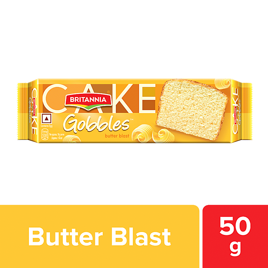 Britannia Gobbles Cake, Butter Blast, 50 G