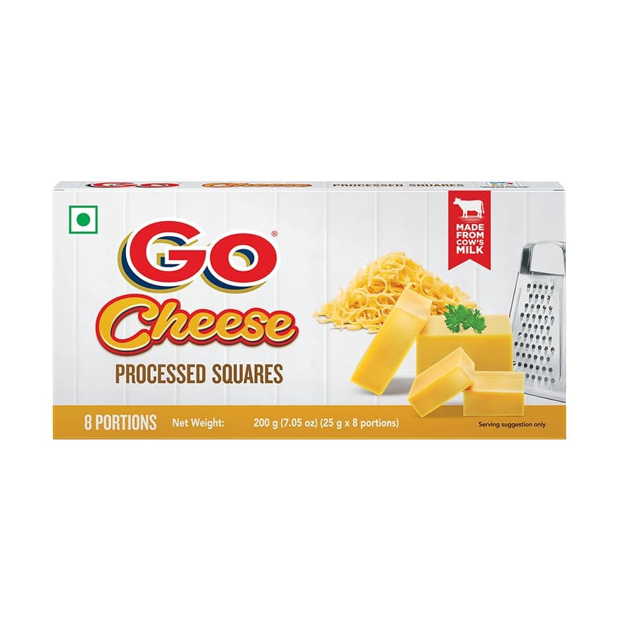 Go Cheese Processed Cube Pouch, 200 G