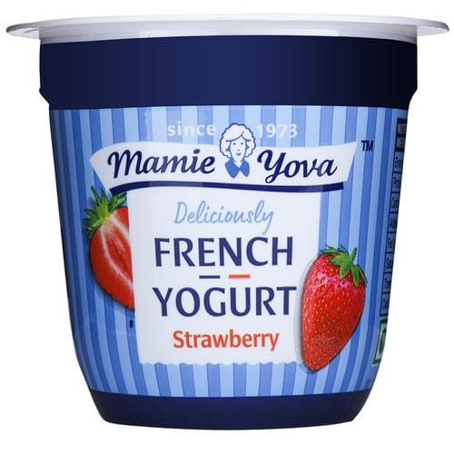 Mamie Yova French Yogurt, Strawberry, 90 G Cup