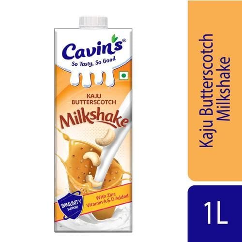 Cavins Kaju Butterscotch Milkshake, With Zinc, Vitamin A & D Added, Supports Immunity, 1 L