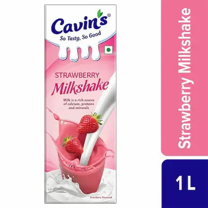 Cavins Milkshake Strawberry 1Litre